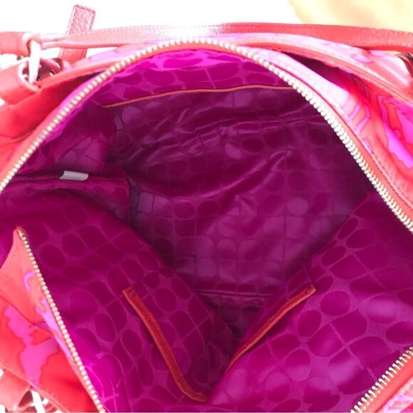 Kate Spade Tropical Red and Pink Floral Medium Tote Bag - Picture 4 of 10
